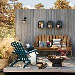 Садовая скамья из массива акации Ruth Wooden Bench варинант исполнения - 2 | Loft Concept в Санкт-петербурге