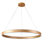 Люстра подвесная светодионая кольцевая золотого цвета Ring Horizontal варинант исполнения - 1 | Loft Concept в Санкт-петербурге