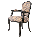 Полукресло с мягкой обивкой из льна на 4-х ножках из массива березы Gladys Armchair варинант исполнения - 3 | Loft Concept в Санкт-петербурге