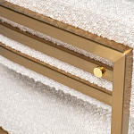 Стул букле бежевый с каркасом цвета матовое золото Tactility варинант исполнения - 3 | Loft Concept в Санкт-петербурге