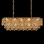 Люстра овальная каскадная с подвесками в форме колец Galaxy of Light варинант исполнения - 2 | Loft Concept в Санкт-петербурге