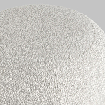 Пуф в ткани букле молочного цвета Pikelet варинант исполнения - 5 | Loft Concept в Санкт-петербурге