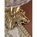 Чаша с цветочным орнаментом на ножке в виде бронзового ангела Eden Garden варинант исполнения - 10 | Loft Concept в Санкт-петербурге