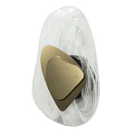 Бра овальное из стекла с золотым элементом Flow Texture  варинант исполнения - 2 | Loft Concept в Санкт-петербурге