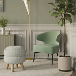 Современное мягкое кресло на металлических ножках Rakush Pistachio варинант исполнения - 8 | Loft Concept в Санкт-петербурге