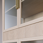 Витрина Primo со стеклянными фасадами и 2 ящиками Светлый дуб варинант исполнения - 6 | Loft Concept в Санкт-петербурге