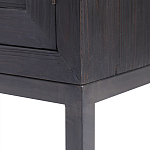 Тумба черная из дерева двухдверная Geometric Double Door Nightstand варинант исполнения - 3 | Loft Concept в Санкт-петербурге