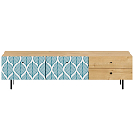 Длинная ТВ-тумба с принтом на ящиках Elise TV Stand варинант исполнения - 9 | Loft Concept в Санкт-петербурге