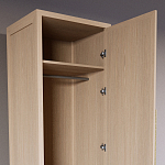Узкий Шкаф Primo с 2 выдвижными ящиками Светлый дуб варинант исполнения - 6 | Loft Concept в Санкт-петербурге