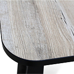 Стол обеденный раздвижной с прямоугольной бежевой столешницей Magali варинант исполнения - 5 | Loft Concept в Санкт-петербурге