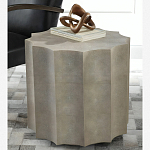 Приставной стол бежевый Stingray Skin Table кожа варинант исполнения - 1 | Loft Concept в Санкт-петербурге