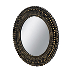 Зеркало круглое с текстурированным дизайном рамы Helios варинант исполнения - 2 | Loft Concept в Санкт-петербурге