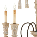 Люстра с состаренными резными элементами Big Graceful Profile варинант исполнения - 1 | Loft Concept в Санкт-петербурге