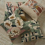 Подушка с цветочным принтом и кисточками Blooming Elegance Daisy варинант исполнения - 5 | Loft Concept в Санкт-петербурге