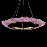 Люстра в форме кольца розовая Warm Pink Light варинант исполнения - 2 | Loft Concept в Санкт-петербурге