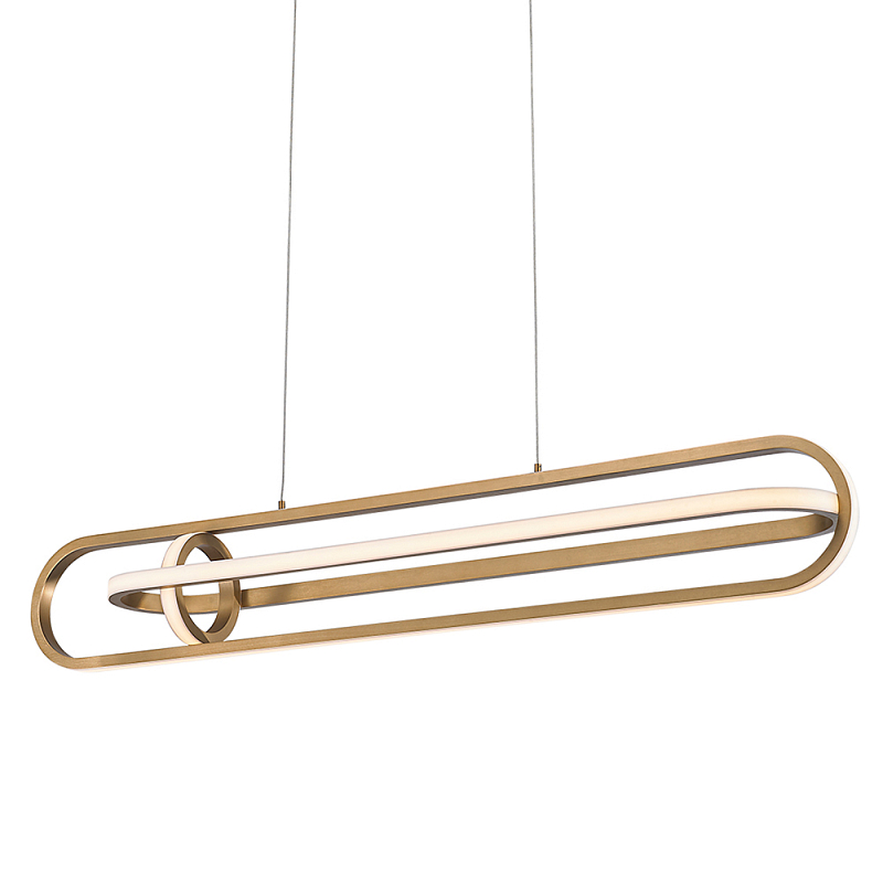 Подвесной светильник с вытянутой овальной формой Eurofase Белый Золотой Черный матовый в Санкт-петербурге | Loft Concept 