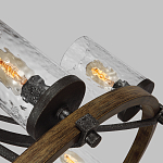 Люстра с цилиндрическим плафонами из толстого волнистого стекла в индустриальном стиле Feiss варинант исполнения - 9 | Loft Concept в Санкт-петербурге