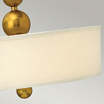 Люстра подвесная с белым тканевым цилиндрическим абажуром и декоративными шарами Hinkley варинант исполнения - 11 | Loft Concept в Санкт-петербурге