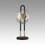 Настольная лампа с черным основанием и золотистым декором Bruno варинант исполнения - 3 | Loft Concept в Санкт-петербурге