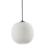 Подвесной светильник со стеклянным рельефным плафоном белый Perforated Glass 25 варинант исполнения - 1 | Loft Concept в Санкт-петербурге