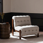 Кресло с деревянным каркасом и обивкой из ткани букле Medieval Furniture варинант исполнения - 2 | Loft Concept в Санкт-петербурге