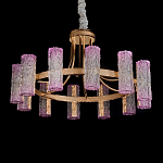 Люстра круглая с текстурными цилиндрическими плафонами Glimpse варинант исполнения - 2 | Loft Concept в Санкт-петербурге