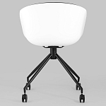 Офисное кресло из пластика с мягким сиденьем Eggshell Black варинант исполнения - 5 | Loft Concept в Санкт-петербурге