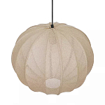 Подвесной светильник с бежевым тканевым абажуром Modern Textured Table Lamp варинант исполнения - 3 | Loft Concept в Санкт-петербурге