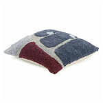 Чехол на подушку с рисунком серо-синего цвета Elan Textured варинант исполнения - 1 | Loft Concept в Санкт-петербурге