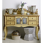 Комод деревянный Illustration of flowers варинант исполнения - 7 | Loft Concept в Санкт-петербурге