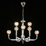 Люстра с 8-ю лампами и гранеными стеклянными плафонами Prism Gala варинант исполнения - 3 | Loft Concept в Санкт-петербурге