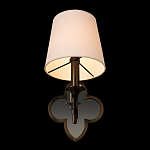 Бра с белым текстильным абажуром и фигурным основанием с зеркальной вставкой Vitorino варинант исполнения - 17 | Loft Concept в Санкт-петербурге