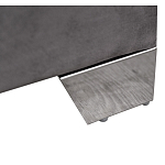 Кровать двуспальная серая с высоким мягким изголовьем Heart of the Bedroom варинант исполнения - 3 | Loft Concept в Санкт-петербурге