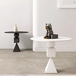 Дизайнерский журнальный стол белый в форме геометрических фигур Cydogic варинант исполнения - 3 | Loft Concept в Санкт-петербурге