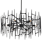 Люстра черная остроконечной формы Black Satin варинант исполнения - 4 | Loft Concept в Санкт-петербурге