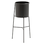 Кашпо из металла Elevated Planters черное варинант исполнения - 1 | Loft Concept в Санкт-петербурге