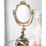 Настольное зеркало в бронзовой рамке Eden Garden варинант исполнения - 4 | Loft Concept в Санкт-петербурге