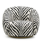 Кресло Bear с принтом Зебра варинант исполнения - 2 | Loft Concept в Санкт-петербурге