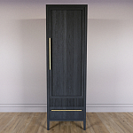 Узкий Шкаф Primo с 2 выдвижными ящиками Черный дуб варинант исполнения - 2 | Loft Concept в Санкт-петербурге