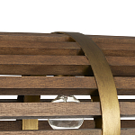 Люстра линейная полукруглой формы Wooden Horseshoe варинант исполнения - 1 | Loft Concept в Санкт-петербурге