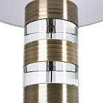 Настольная лампа с цилиндрическим основанием и белым абажуром Crystal Harmony  варинант исполнения - 2 | Loft Concept в Санкт-петербурге