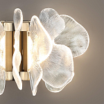 Бра с крупными прозрачными лепестками с рельефной поверхностью Ethereal Bloom варинант исполнения - 5 | Loft Concept в Санкт-петербурге