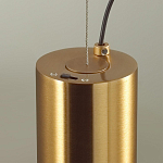 Подвесной светильник с цилиндрическим плафоном из алебастра PEARLS Suspension варинант исполнения - 5 | Loft Concept в Санкт-петербурге