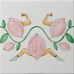 Плитка дизайнерская Сила в лимонах варинант исполнения - 2 | Loft Concept в Санкт-петербурге