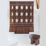 Панно Макраме коричневый цвет  варинант исполнения - 4 | Loft Concept в Санкт-петербурге