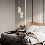 Подвесной светильник из хрусталя Fleuretta Crystal Gold Hanging Lamp варинант исполнения - 3 | Loft Concept в Санкт-петербурге