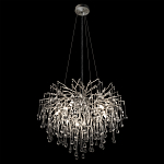 Люстра подвесная с прозрачными стеклянными подвесками в форме капель Диаметр 60 см Droplet Chandelier варинант исполнения - 13 | Loft Concept в Санкт-петербурге