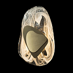 Бра овальное из стекла с золотым элементом Flow Texture  варинант исполнения - 5 | Loft Concept в Санкт-петербурге