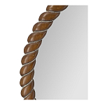 Зеркало круглое с текстурной рамой из натурального дерева  Pine Wall Mirror варинант исполнения - 3 | Loft Concept в Санкт-петербурге