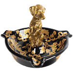 Пепельница фарфоровая Gold Dog варинант исполнения - 1 | Loft Concept в Санкт-петербурге